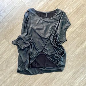 BCBGMAXAZRIA Assymetrical Black Top